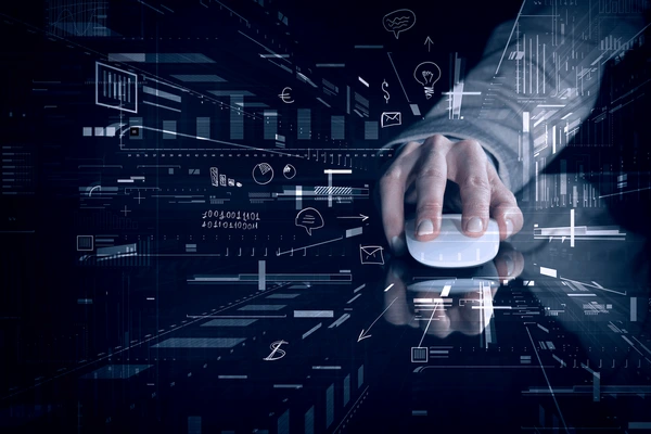 businessman using mouse 600nw 360692183